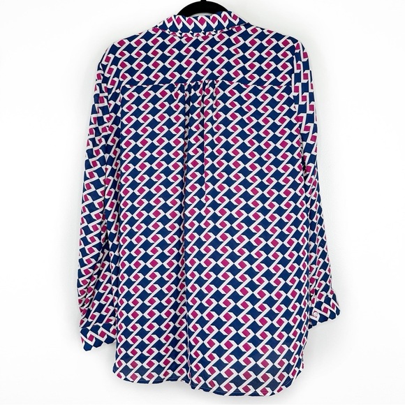 41 Hawthorn Chace geometric pattern blouse - Picture 6 of 6